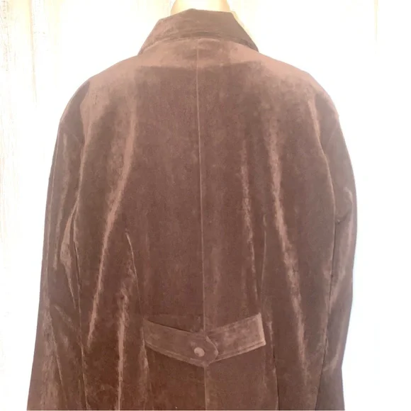 Jessica London Brown Faux Suede Sleeveless Dress & Long Sleeve Jacket Size 20W - Picture 4 of 5